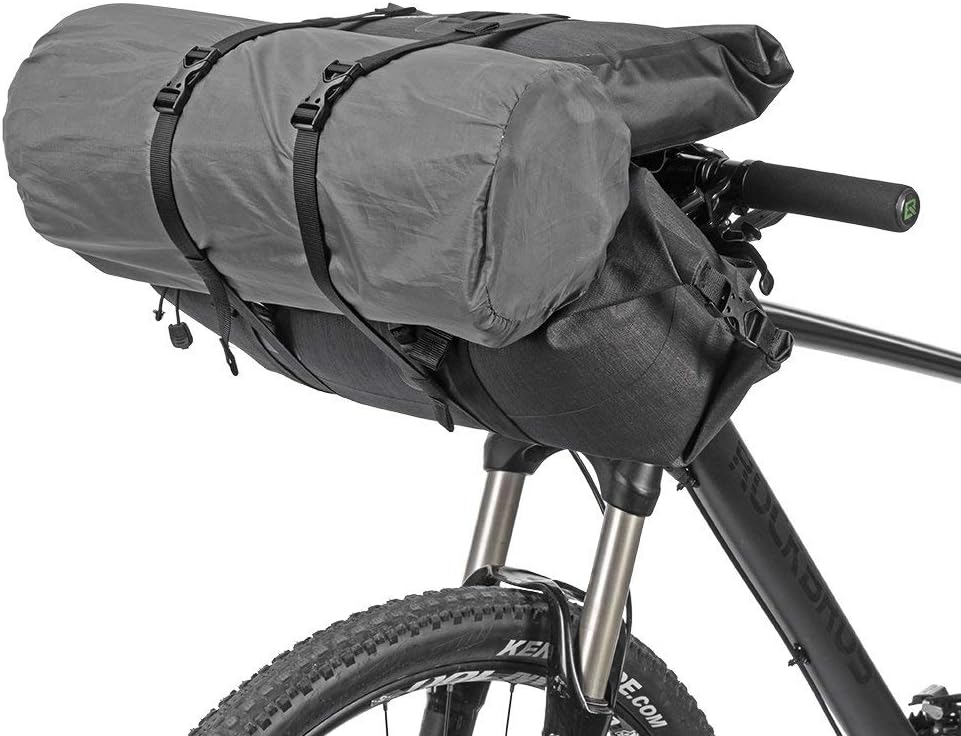 ROCKBROS Waterproof Handlebar Bags 12L-20L Front 2 Dry Packs for MTB Road | 600D TPU Material,Reflective Logo,Suitable for Cycling Traveling Camping