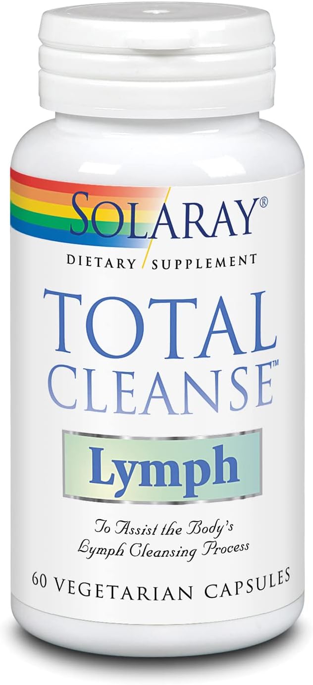 SOLARAY Total Cleanse Lymph - Herbal Wellness Complex - Ginger Root, Echinacea, Yerba Mate, Burdock Root, Red Clover