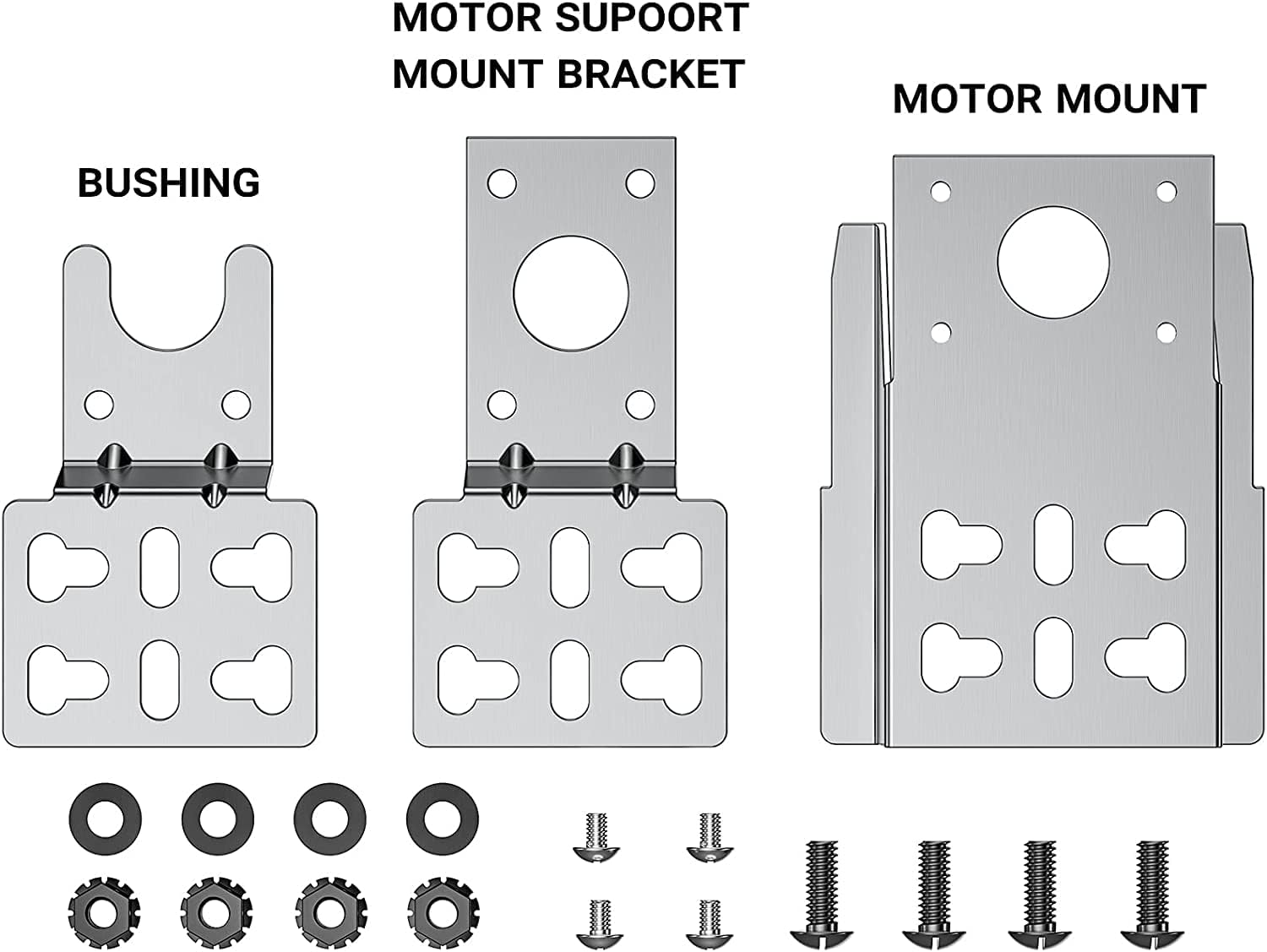 6902 Universal Barbecue Grill Stainless Steel Rotisserie Motor Bracket