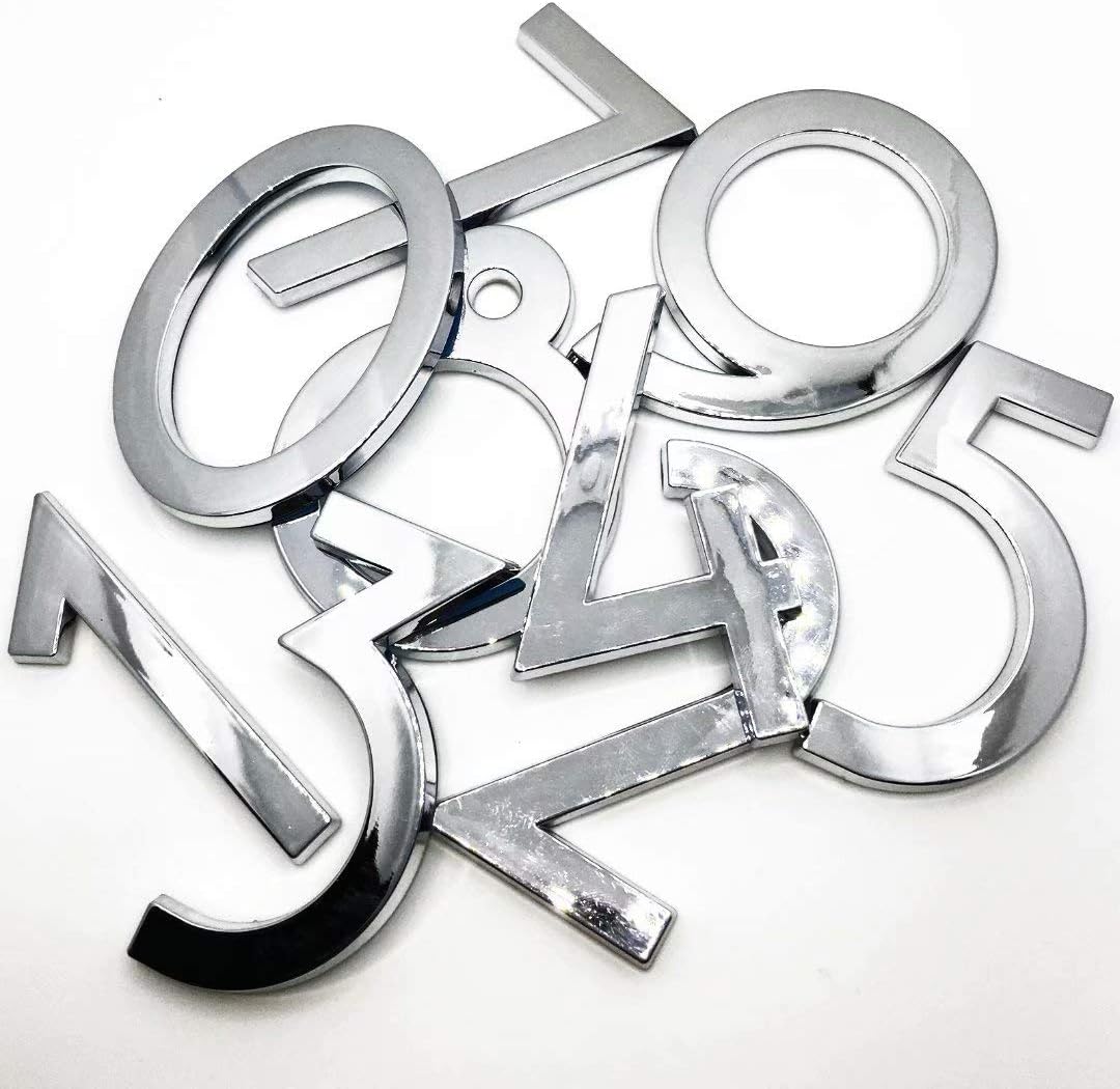 20 Pack Mailbox Numbers 0-9, 2.76 Inch High, Door Address Numbers Stickers for Apartment, House, Room, Office, Cars, Trucks