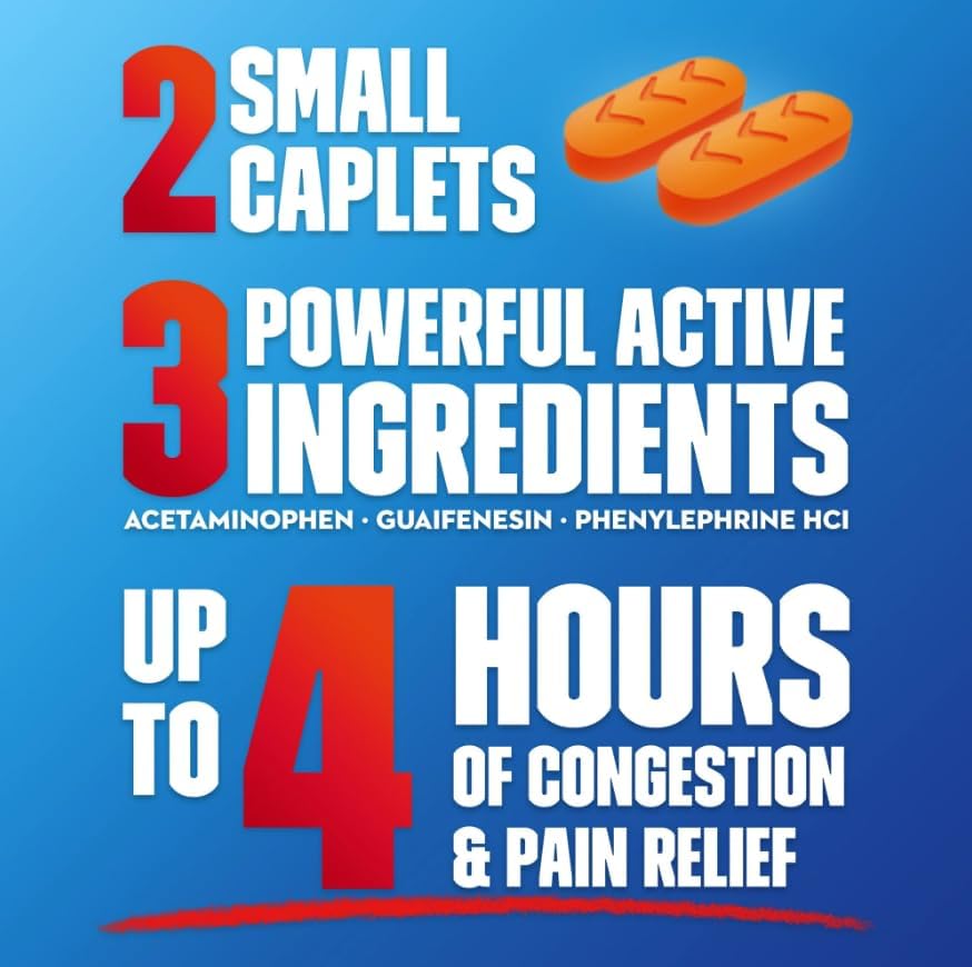 Sinus-Max Congestion & Pain Caplet (20 Count (Pack of 2))