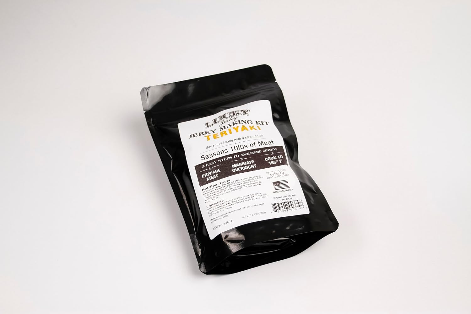Lucky Jerky Ultimate Savory DIY Beef Jerky Seasoning and Cure Kit, 12 Oz | Make Your Own with Original, BBQ, Teriyaki, and Sweet & Spicy, Seasons 5 lbs per Flavor, 20 lbs Total