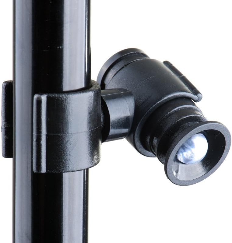 LightBaum 2G LED Flashlight for Canes, Crutches & Walkers — Universal Clip-On Mount, Adjustable Angle