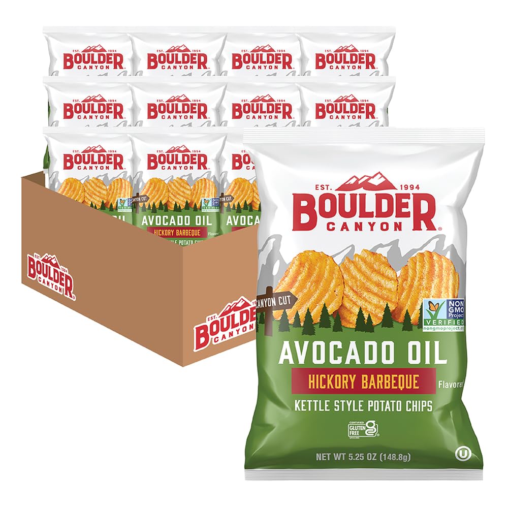 Boulder Canyon Avocado Oil Sea Salt Potato Chips 6 Count, 1.25 OZ