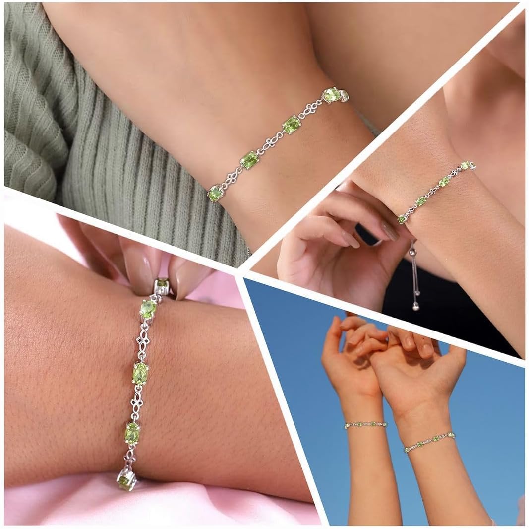 Birthstone Bracelets Charm Bolo Bracelet Adjustable Gemstone | Birthday, Gifts