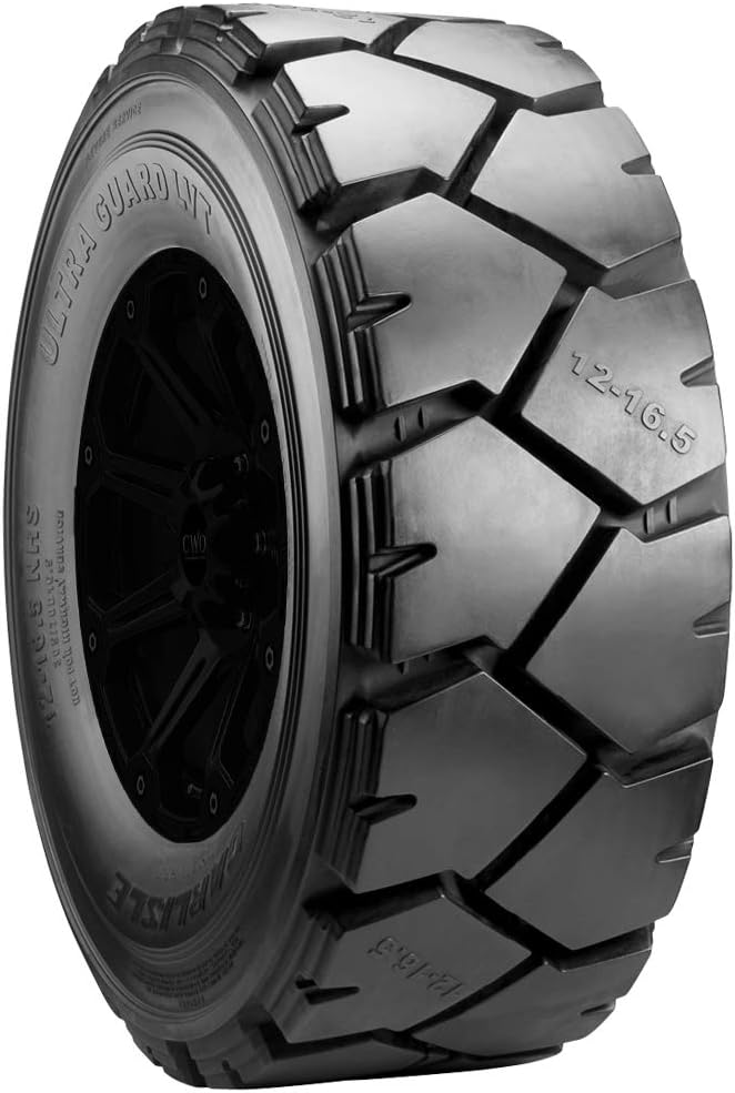 Carlisle Ultra Guard LVT Industrial Tire - 12-16.5 | Industrial All Season Traction 174A2 Rated 14 Ply Bias Construction Black Sidewall Tire