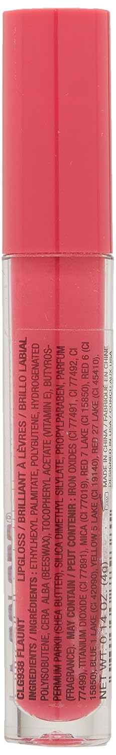L.A. COLORS High Shine Shea Butter Lip Gloss, Baby Cakes, 0.14 Oz