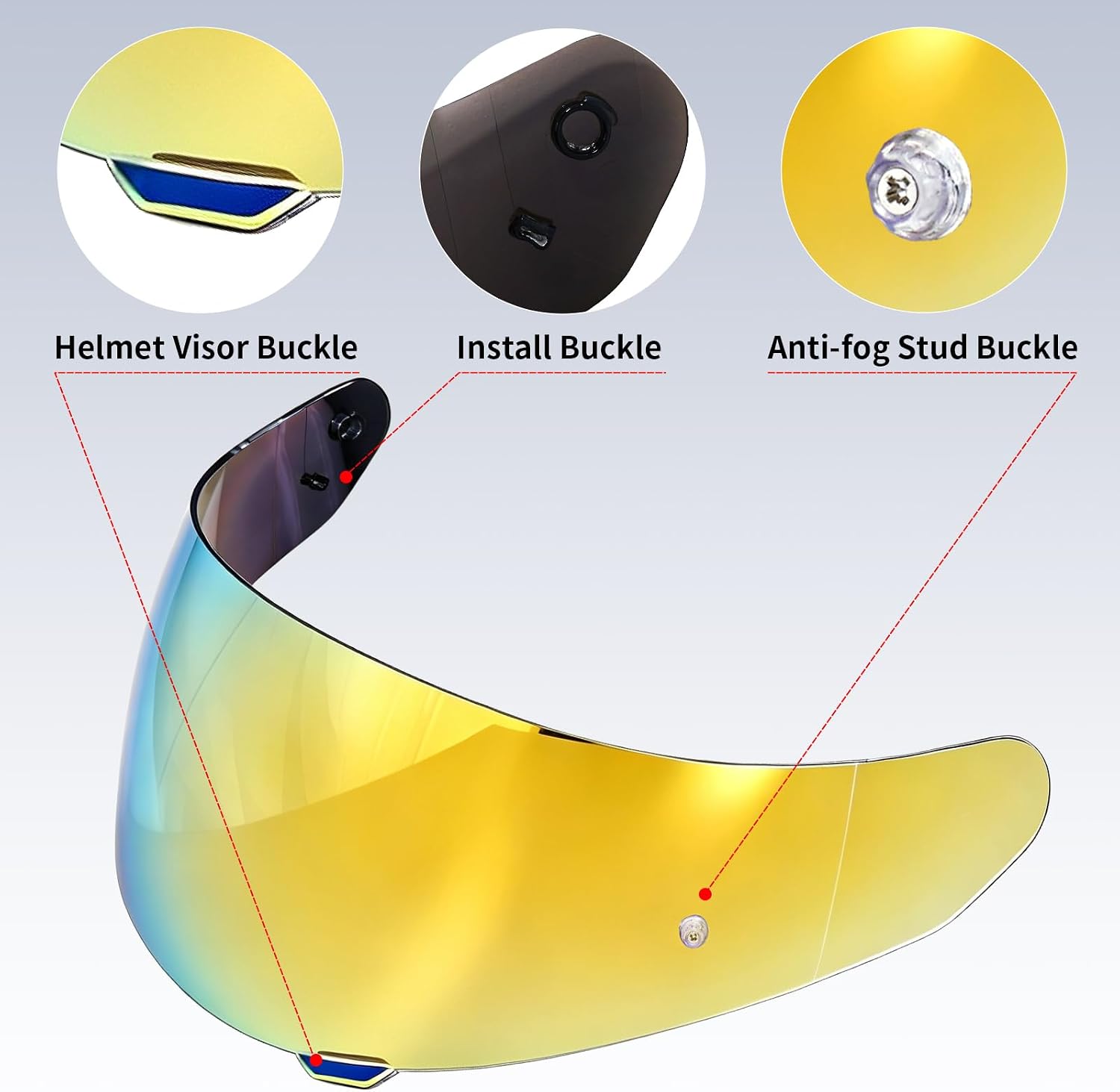 VCOROS C91 Helmet Shield for HJ-17 C90 C91N CL-MAX 2 IS-MAX BT SY-MAX 3 | UV400 Protection,Tinted Face Shield for HJ-17 C90 C91N CL-MAX 2 IS-MAX BT SY-MAX 3 IS-MAX 2 CL-MAX 3 Visor Replacement