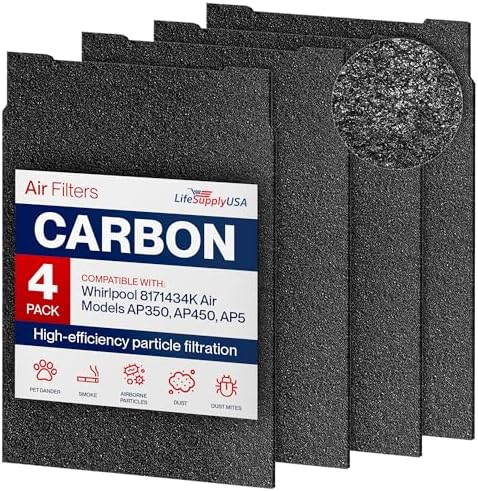 1183054K HEPA Filter Replacement Compatible with Whirlpool Whispure AP450, AP510, WP500 & Kenmore 83200, 83375, 83230 Air Purifiers by LifeSupplyUSA