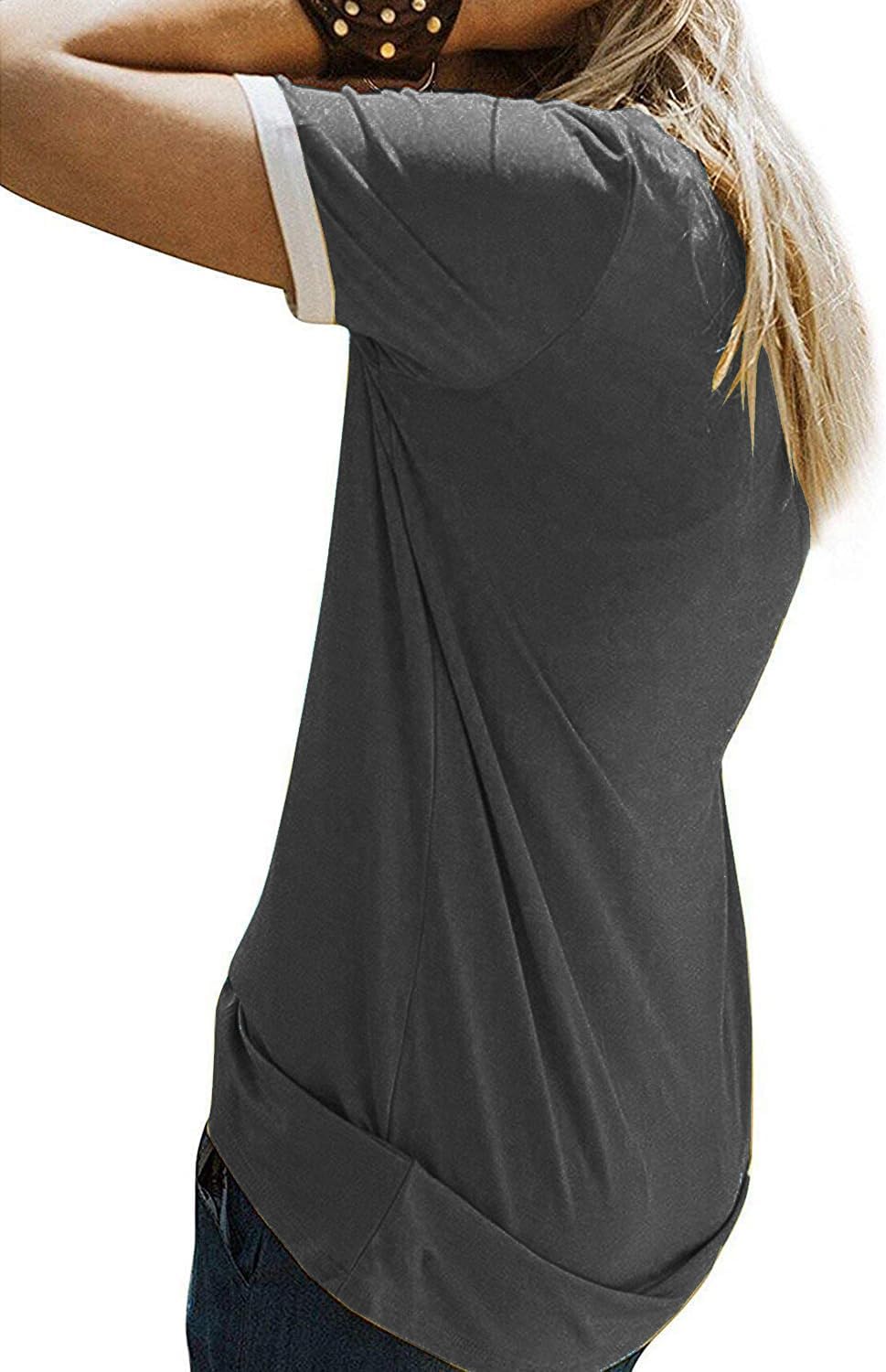 YEXIPO Graphic Tees for Women Short Sleeve Summer Tops Casual Cute T Shirts
