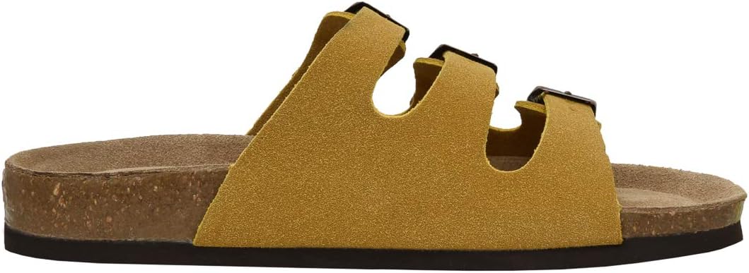 CUSHIONAIRE Women's Lela Cork footbed Sandal with +Comfort