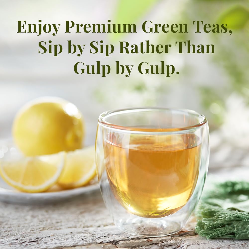The Republic of Tea Organic Turmeric Ginger Green Tea, Low Caffeine, 50 Ct | A gentle cup for everyday sipping. Fresh and lightly vegetal with notes of warming spice and sweet cinnamon.
