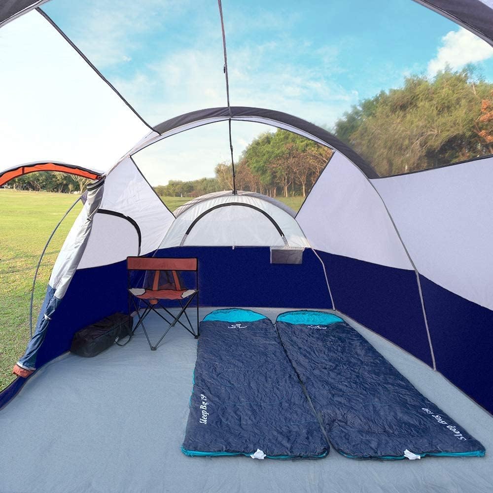 CAMPROS CP 8 Person Camping Tent, Room Divider, Rainfly, Weather Resistant