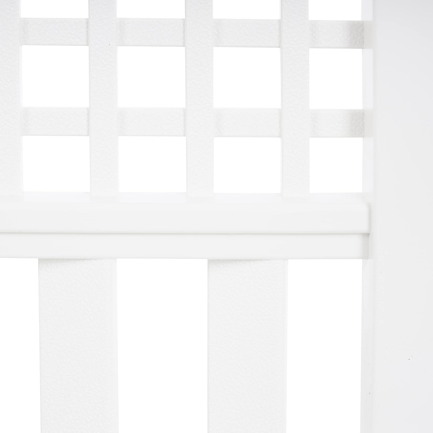 Suncast Grand View 14.5 x 24 Inch Resin Yard Garden Border Fence, White (3 Pack)