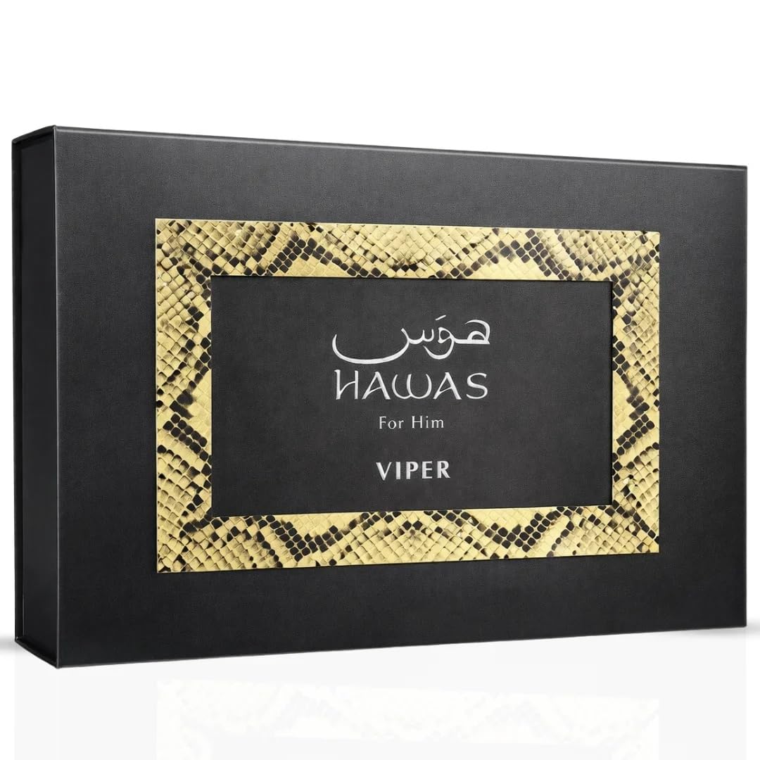 Rasasi Hawas For Men Eau De Parfum Spray 100ML (3.4 Oz) - Long Lasting Arabian Perfume, Premium Perfume Men, Ideal for Special Occasions & Daily Elegance, A Bold and Captivating Fragrance