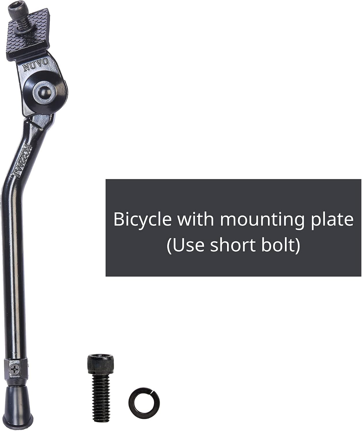 N+1 Aluminum Alloy Center Mount Kickstand | For 20"-28" Mountain, Road, BMX, MTB & Kids' Bikes