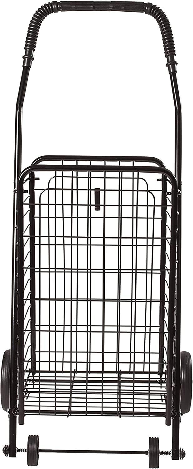 DMI Utility Cart with Wheels to be used for Shopping, Grocery, Laundry and Stair Climber Cart, Weighs 7.5 Pounds but holds up to 90 Pounds