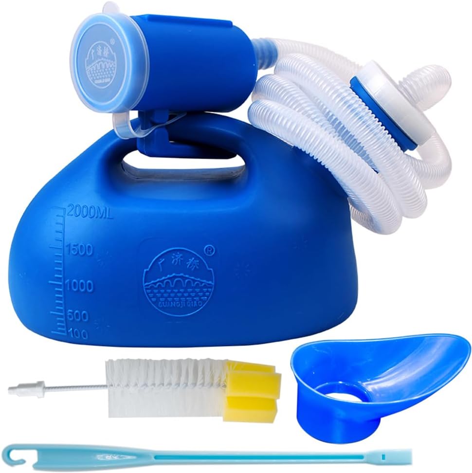 2000ML Urinal for Men, Spill Proof Urine Bottle, Pee Bottle for Hospital