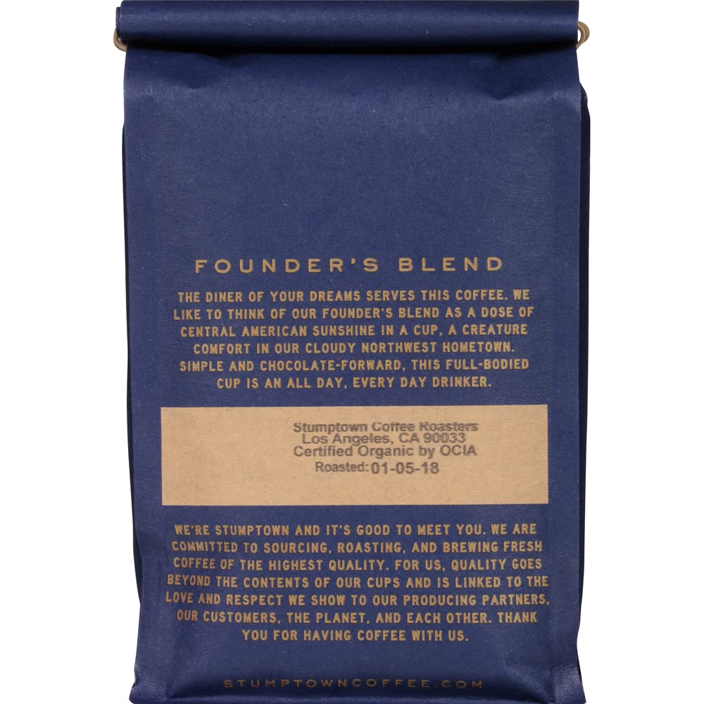Stumptown Coffee Roasters, Dark Roast Organic Whole Bean Coffee, 100% Arabica Coffee - French Roast 12 Ounce Bag with Flavor Notes of Clove and Bittersweet Chocolate