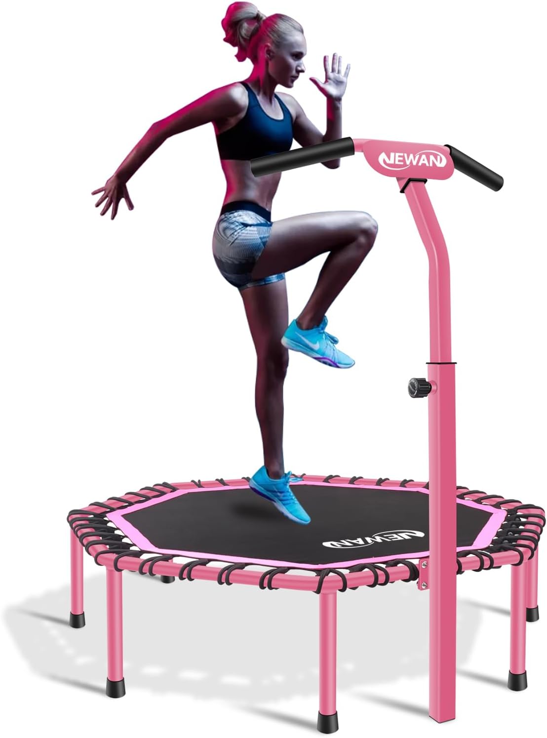 Newan 48" Fitness Trampoline with Adjustable Handle Bar
