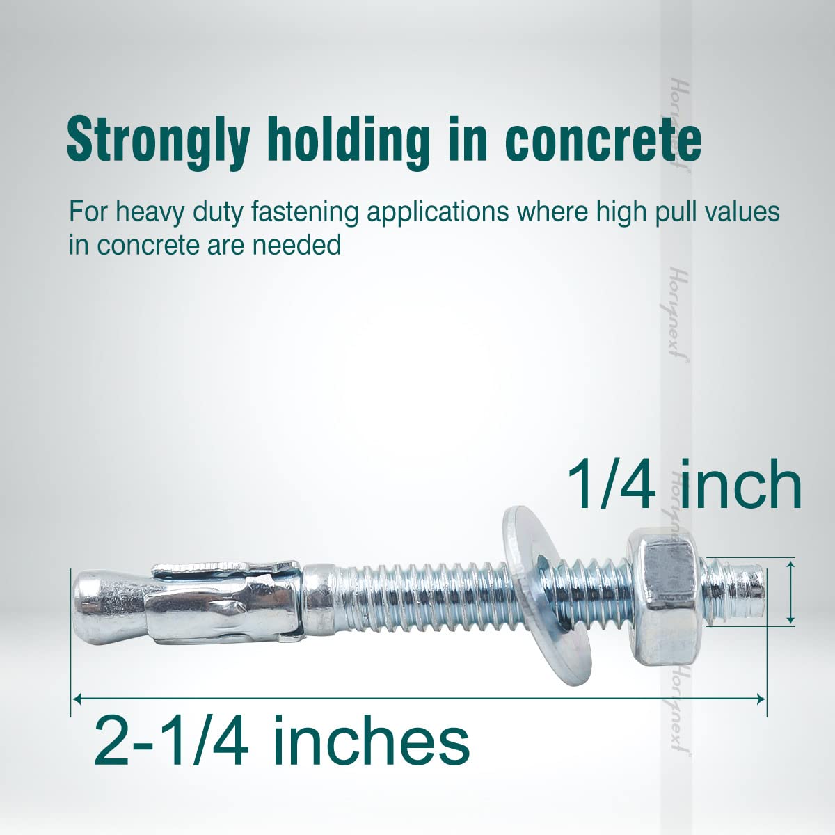 3/8 Concrete Anchors, Concrete Wall Anchors, Metal Wedge Bolts