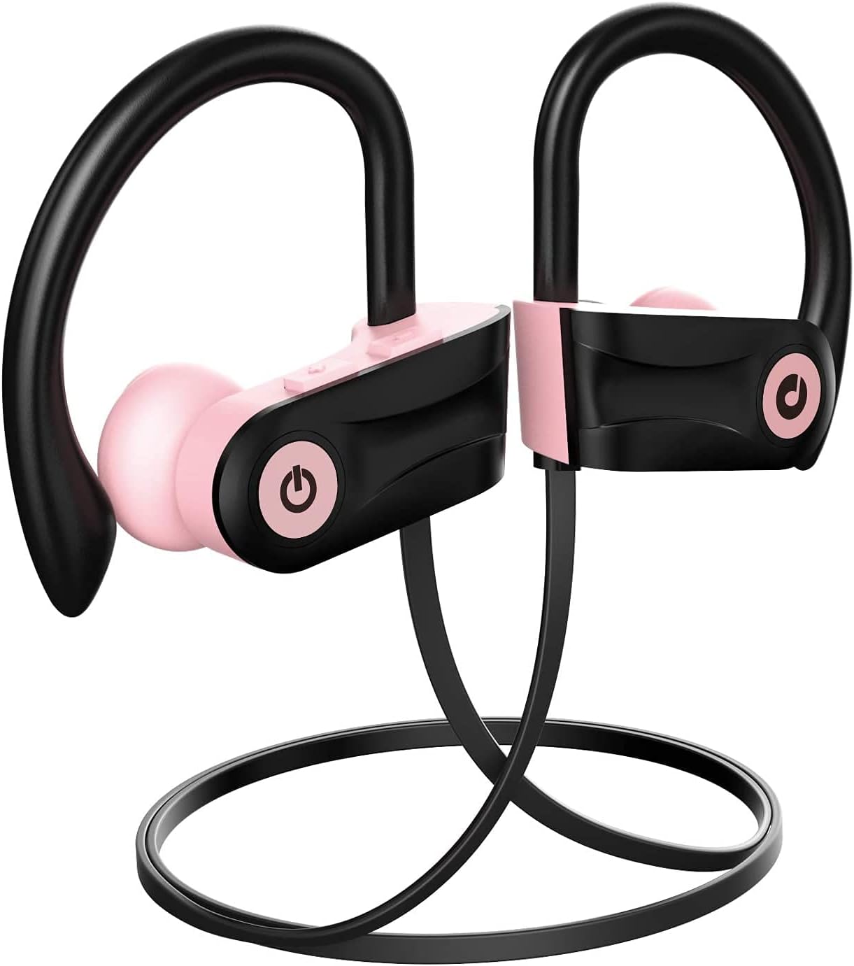 Otium Bluetooth Earbuds Wireless Headphones Bluetooth Headphones, Sports Earbuds, IPX7 Waterproof Stereo Earphones for Gym Running 15 Hours Playtime Sound Isolation Headsets,Black.