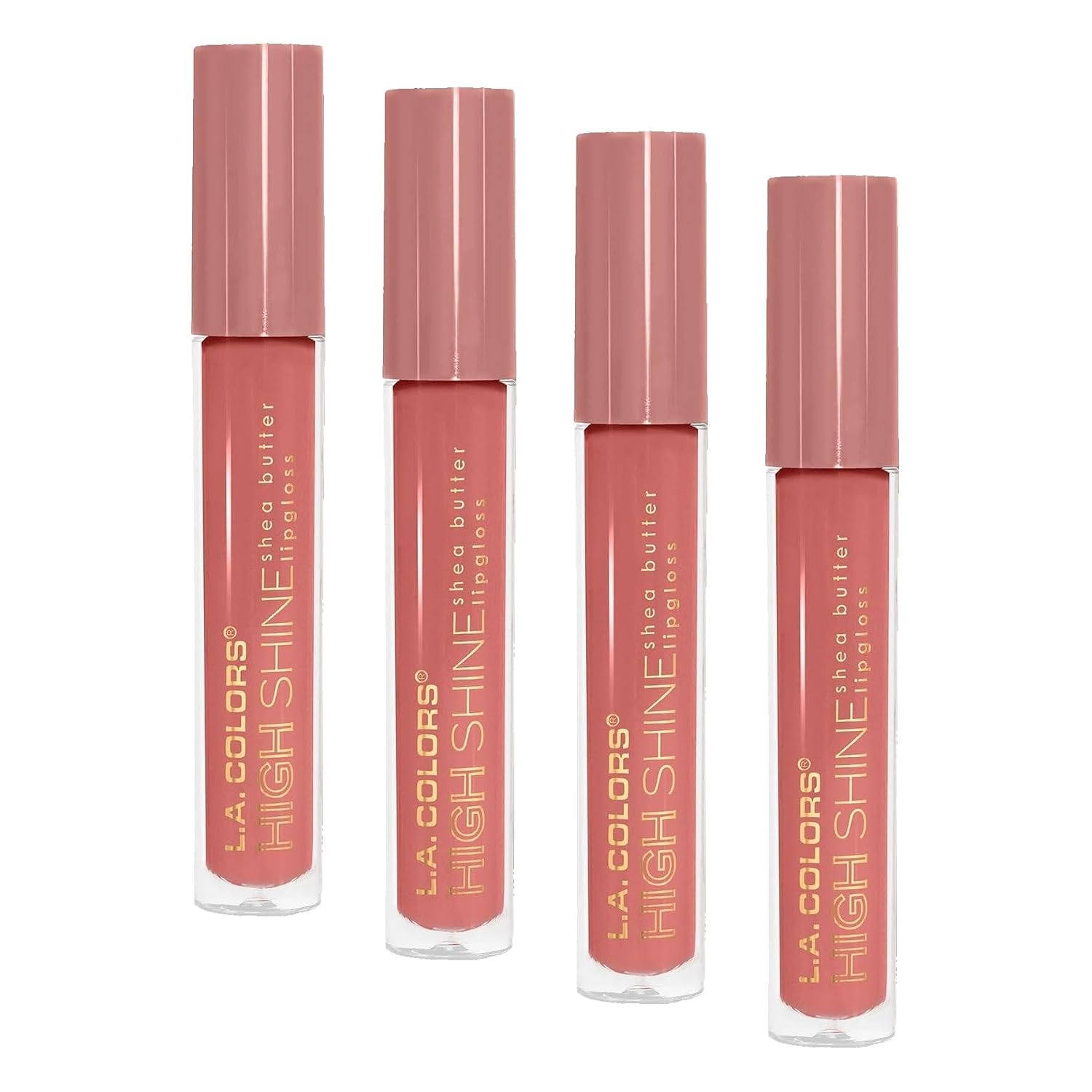 L.A. COLORS High Shine Shea Butter Lip Gloss, Baby Cakes, 0.14 Oz