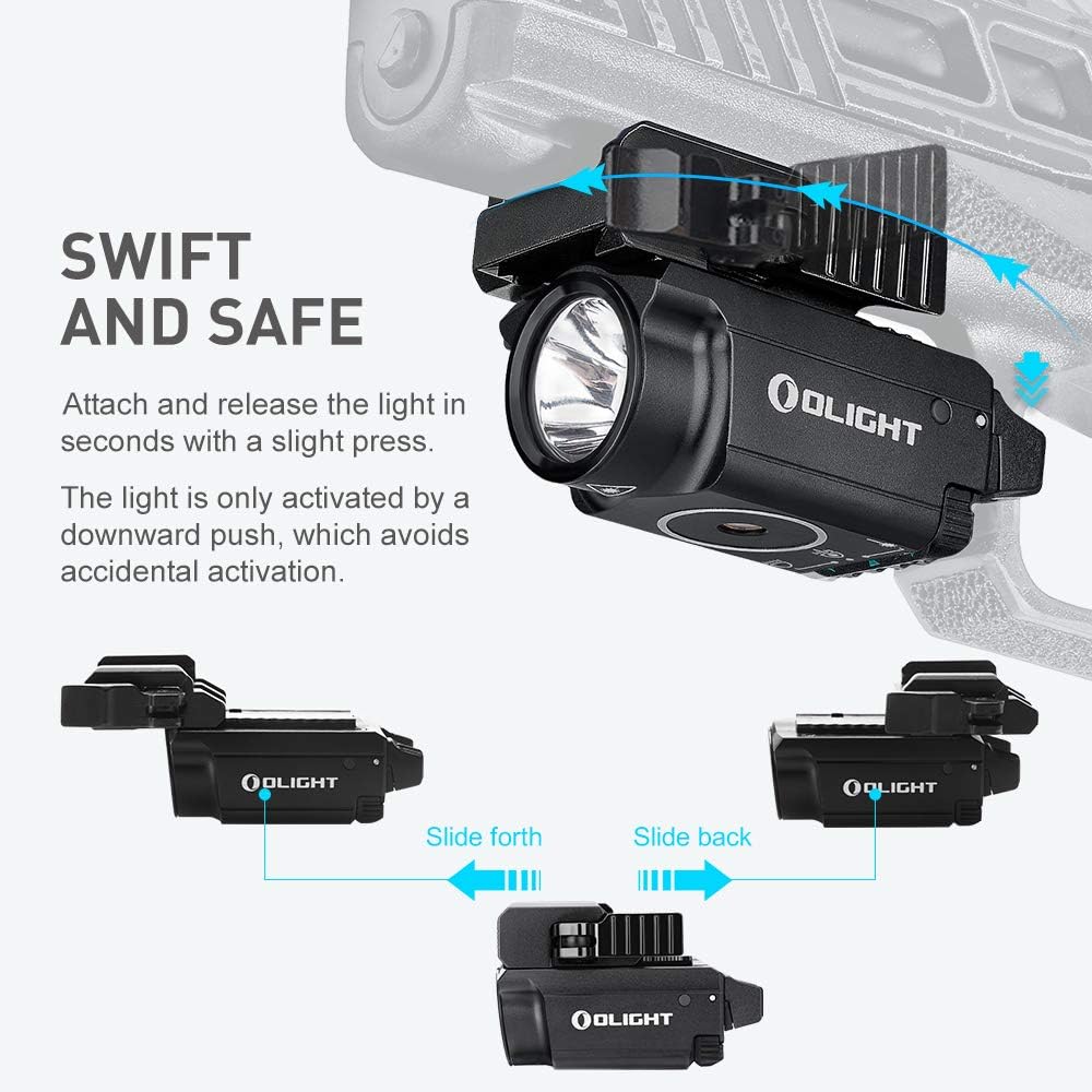 OLIGHT Baldr Mini 600 Lumens Compact Weaponlight with Green Beam