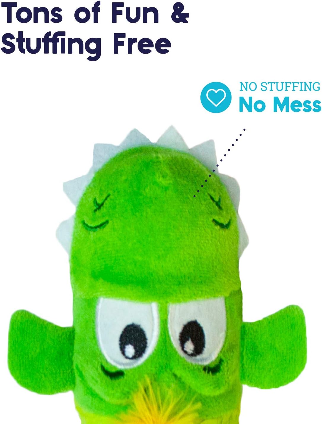 Petstages Stuffing-Free Lil' Squeak Monkey Plush Dog Toy, Small