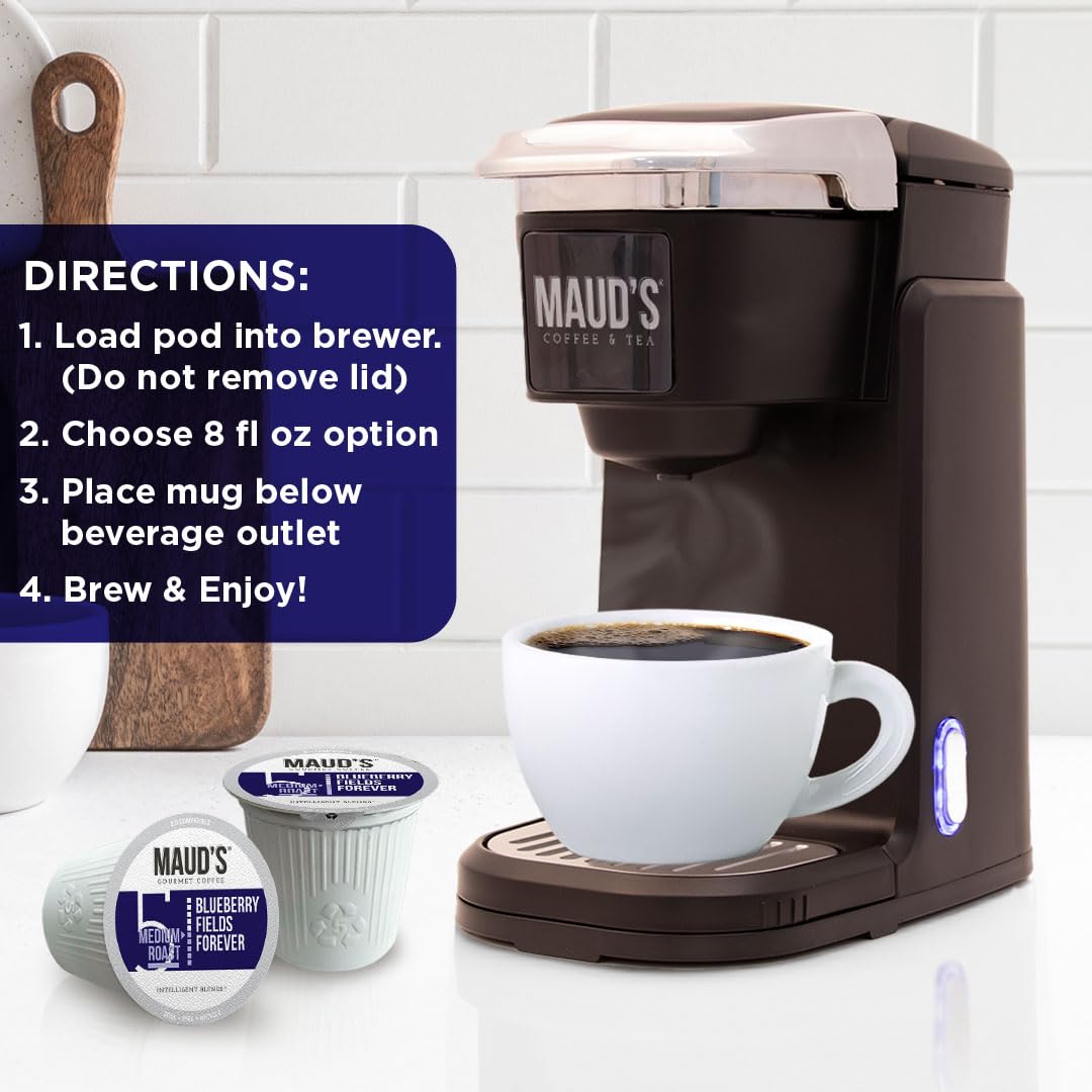 Maud's Family Pack Coffee Pods Variety Pack, 136ct, 12 Assorted Flavors | Medium Roast Flavored Coffee in Single Serve Pods – 100% Arabica Coffee, Compatible with Keurig Coffee Makers