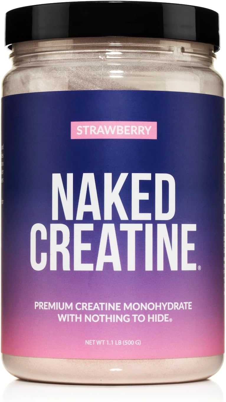NAKED Pure Micronized Creatine Monohydrate – 200 Servings, 1,000g Bulk – NSF Certified, Vegan, Non-GMO, Gluten & Soy Free - Muscle Building, Strength Training, Gym & Fitness Supplement