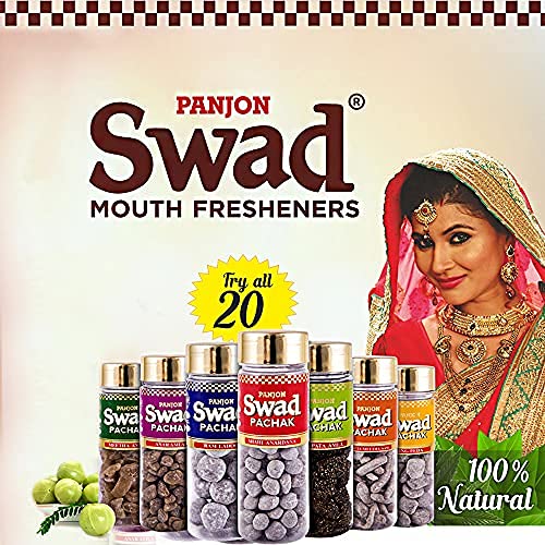 Swad MAHA SAVER PACK- Swad 25 Candy Pouchwith 3 premium bottles of Swad Pachak - ANARDANA, JEERA GOLI & KHATTA MEETHA KHAJOOR (Pack of 3)