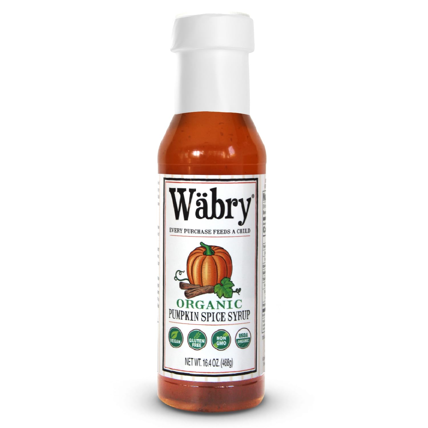 Wäbry Blueberry Syrup – 14.9oz (420g), Natural Fruit Flavor Organic Snow Cone Syrup for Drizzling on Shaved Ice, Waffles, Ice Cream & Lattes, Non-GMO, Dye-Free Vegan Syrups, 12 Servings Per Bottle