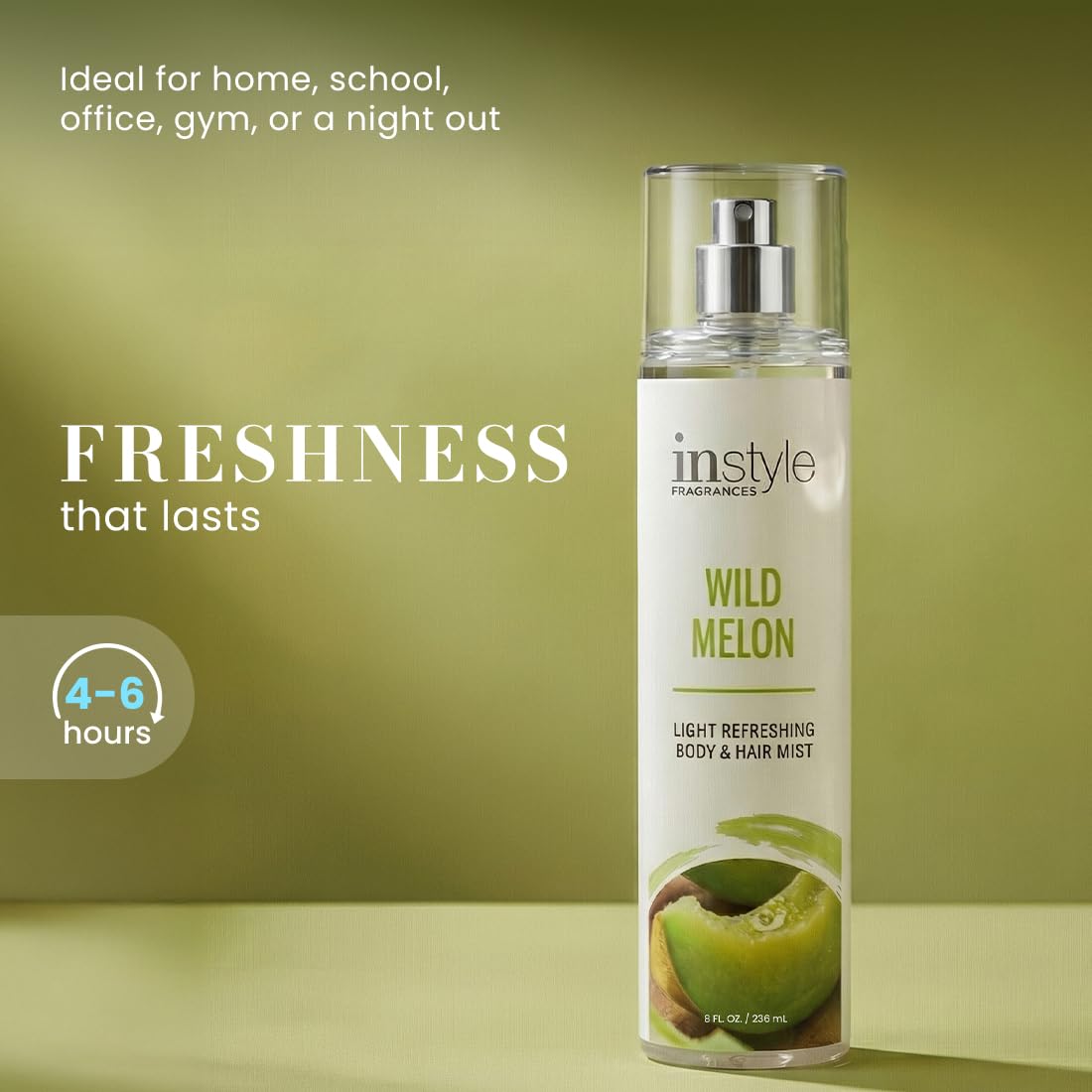 Instyle Fragrances Light Refreshing Body & Hair Mist, Tahitian Vanilla