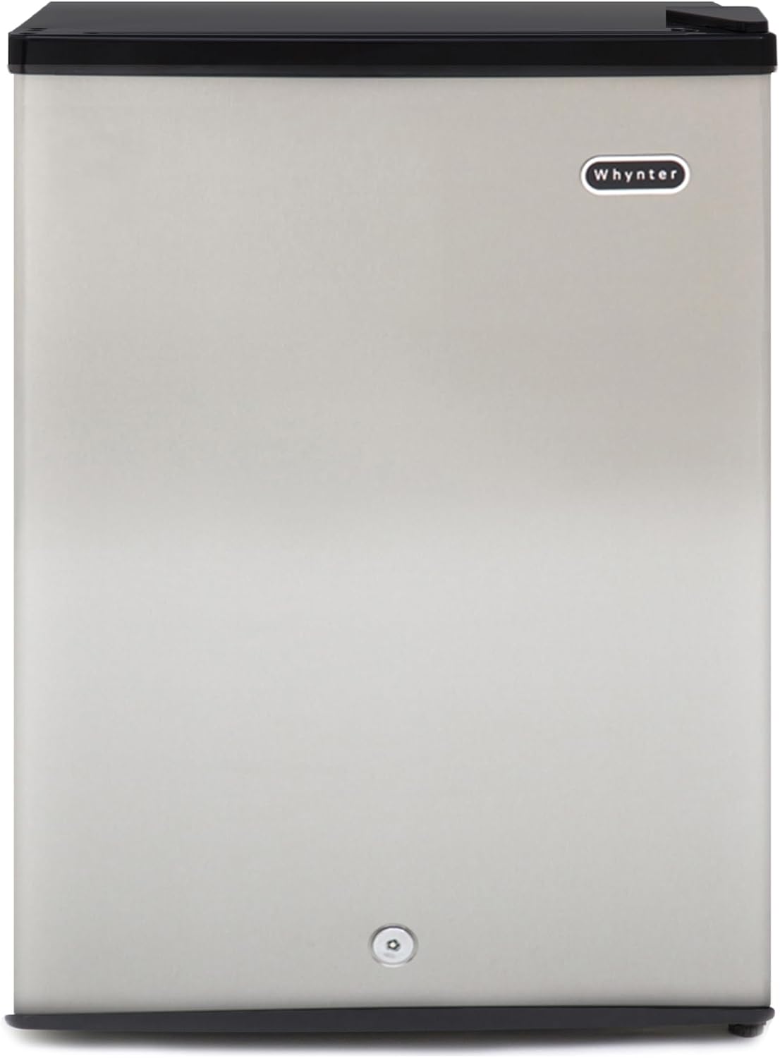 Whynter Upright Freezer 2.1 Cu Ft Lock, Mini Freezer, Stainless CUF-210SS | Adjustable Thermostat and Security Lock, Energy Star Rated, Reversible Door, Adds Compact Frozen Storage at Home