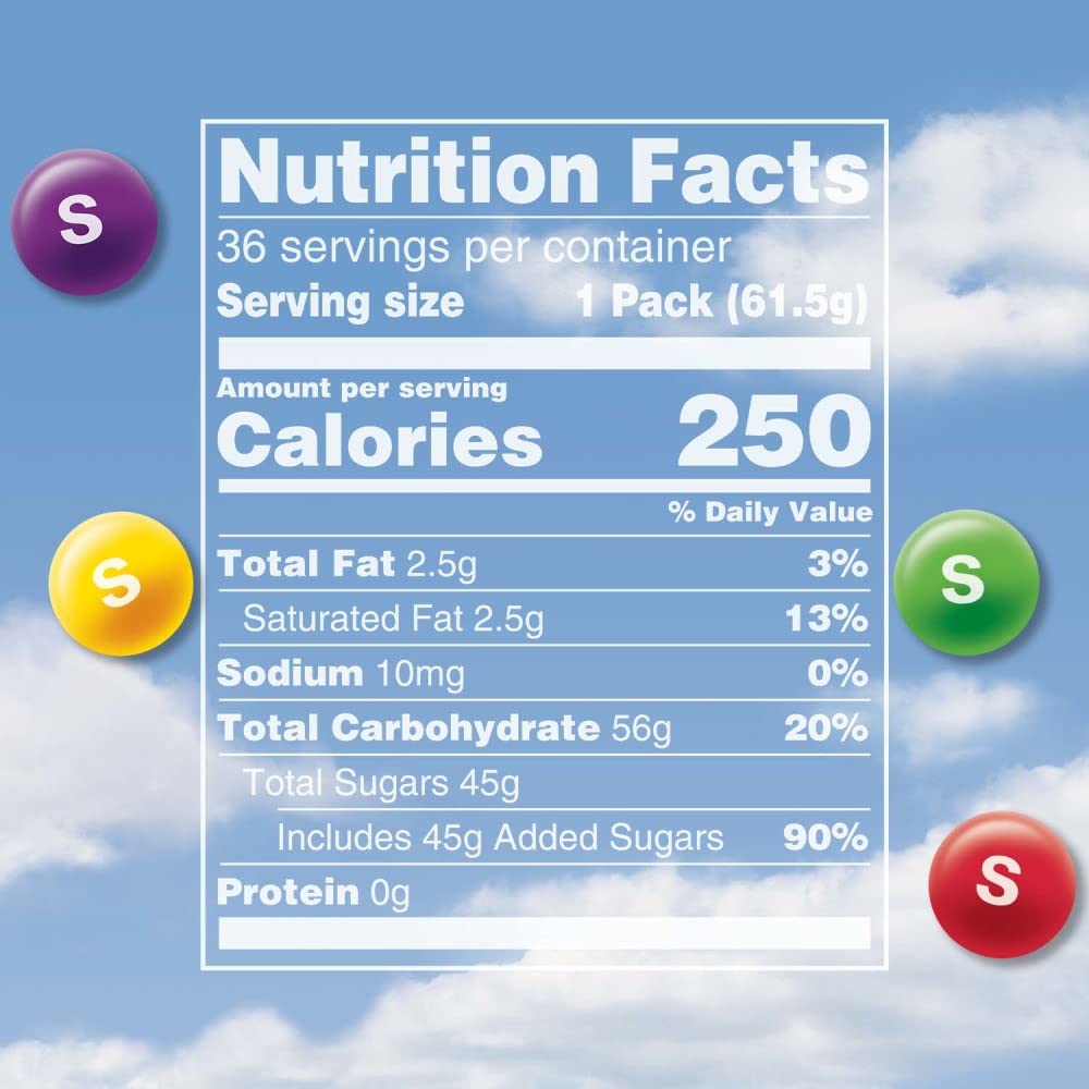 SKITTLES Wild Berry Chewy Candy, Full Size, Bulk Box, 36 Pack, 2.17 oz | Chewy wild berry fruity candy full size packs individually wrapped for movie nights, party favors, snacks, road trip, bulk