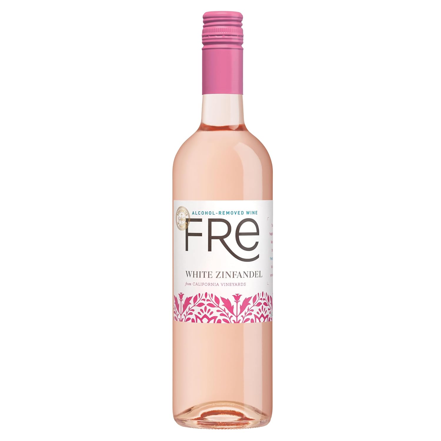 Sutter Home Fre White Zinfandel from California Vineyards - Fragrant Strawberry Aromas with Pleasant, Lingering Finish (1 Pack, White Zinfandel)