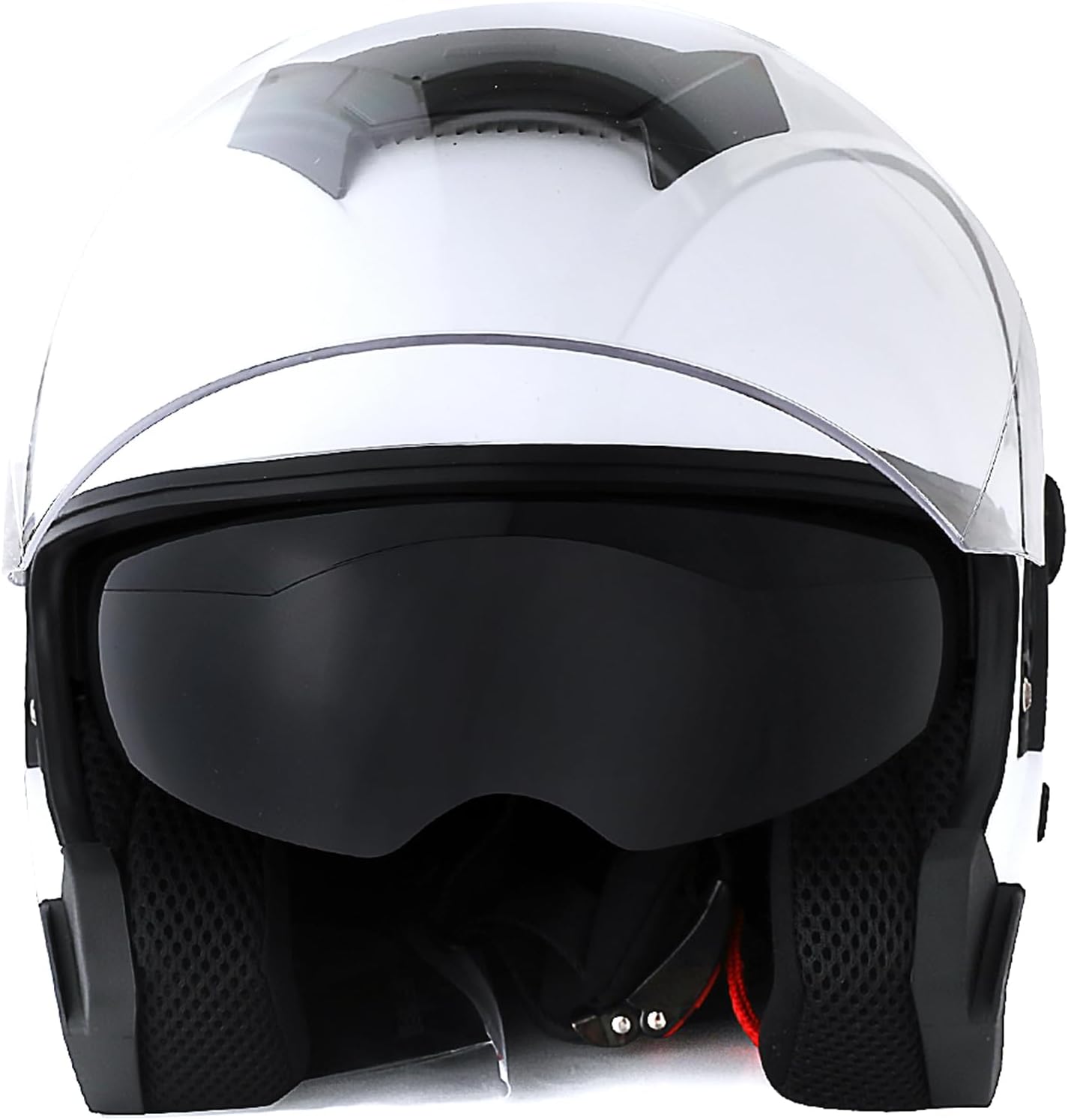 1Storm Motorcycle Open Face Helmet Scooter Classical Knight Bike Dual Lens/Sun Visor: HJK526