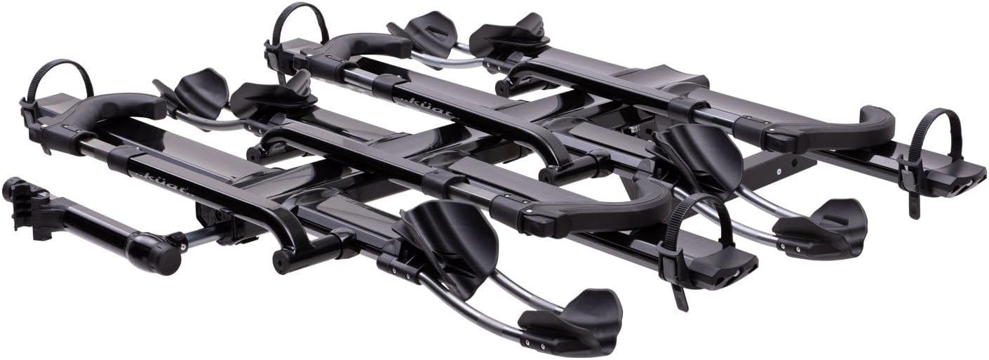 Kuat NV Add-On 2.0-2" - +2-Bike Rack, Black Metallic (NA22B) | Increases 2" NV 2.0 to a 4-Bike Hitch Rack, Rugged All-Metal Construction, E-Bike Compatible, Easy Installation