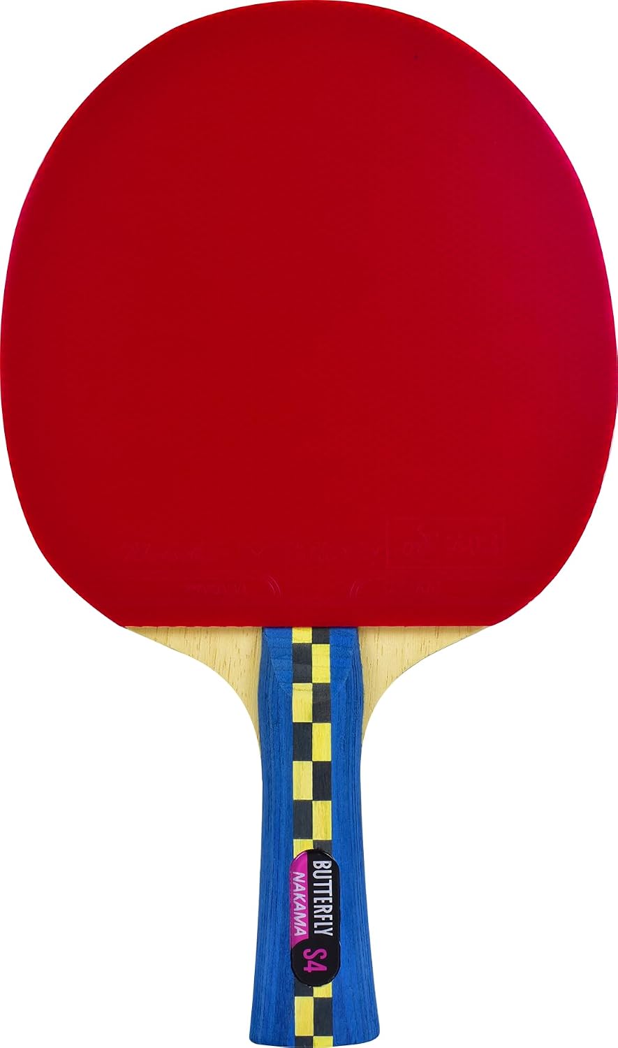 Butterfly Nakama S4 Table Tennis Racket - Carbon Fiber Power With Surprising Control - Nakama Series - Includes 2 40+ Balls - Recommended For