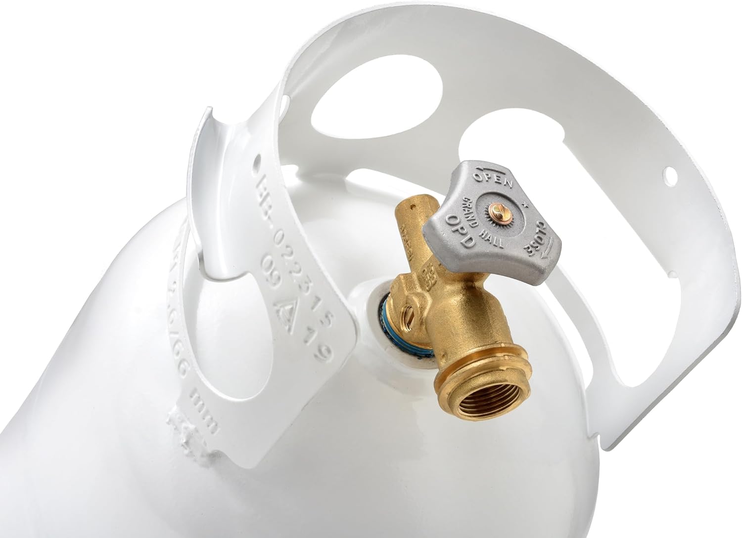 FLAME KING YSN5LB 5 Pound Propane Tank Cylinder, Great For Portable Grills, Fire Pits, Heaters And Overlanding, White | camping-hammocks