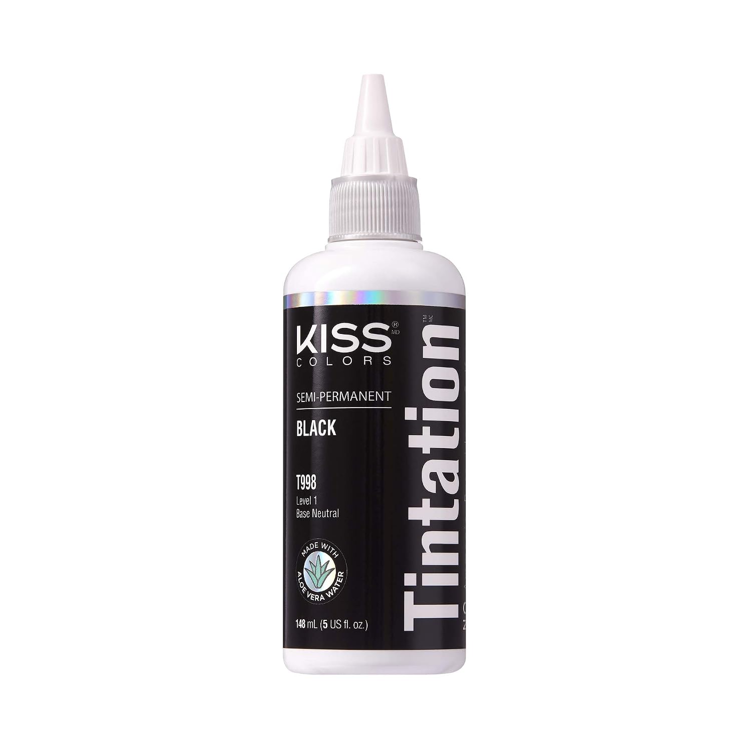 Red by Kiss Tintation Semi-Permanent Hair Color, Aloe Vera Water Based, Argan Oil, Olive Oil, Collagen & Keratin, Long-Lasting Color Dye (Honey Brown, 5 Fl Oz)