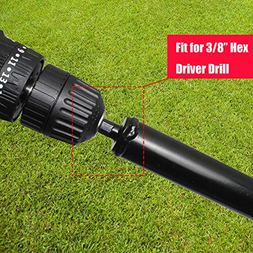 Auger Drill bit for Planting 4"X25" Garden Auger Spiral Drill Bit for Bulb & Bedding Plant for 3/8” Hex Drive Drill