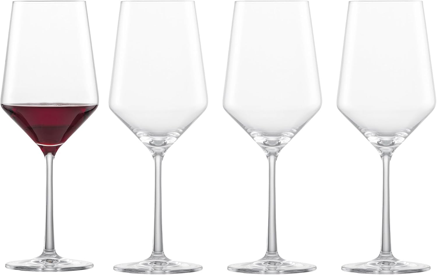 Zwiesel Glas Pure Burgundy Red Wine Glass (Set of 4), Graceful Burgundy Glasses for Red Wine, Dishwasher-Safe Tritan Crystal Glasses, Made in Germany (23 Ounce)