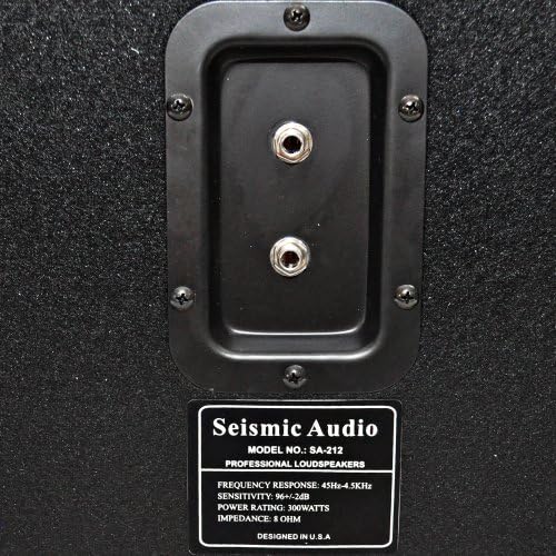 Seismic Audio - Empty 212 Guitar Speaker Cabinet - 2x12 PA/DJ PRO Audio - Loaded with Everything but Speakers. Includes Grill, Wire, Jack Plates
