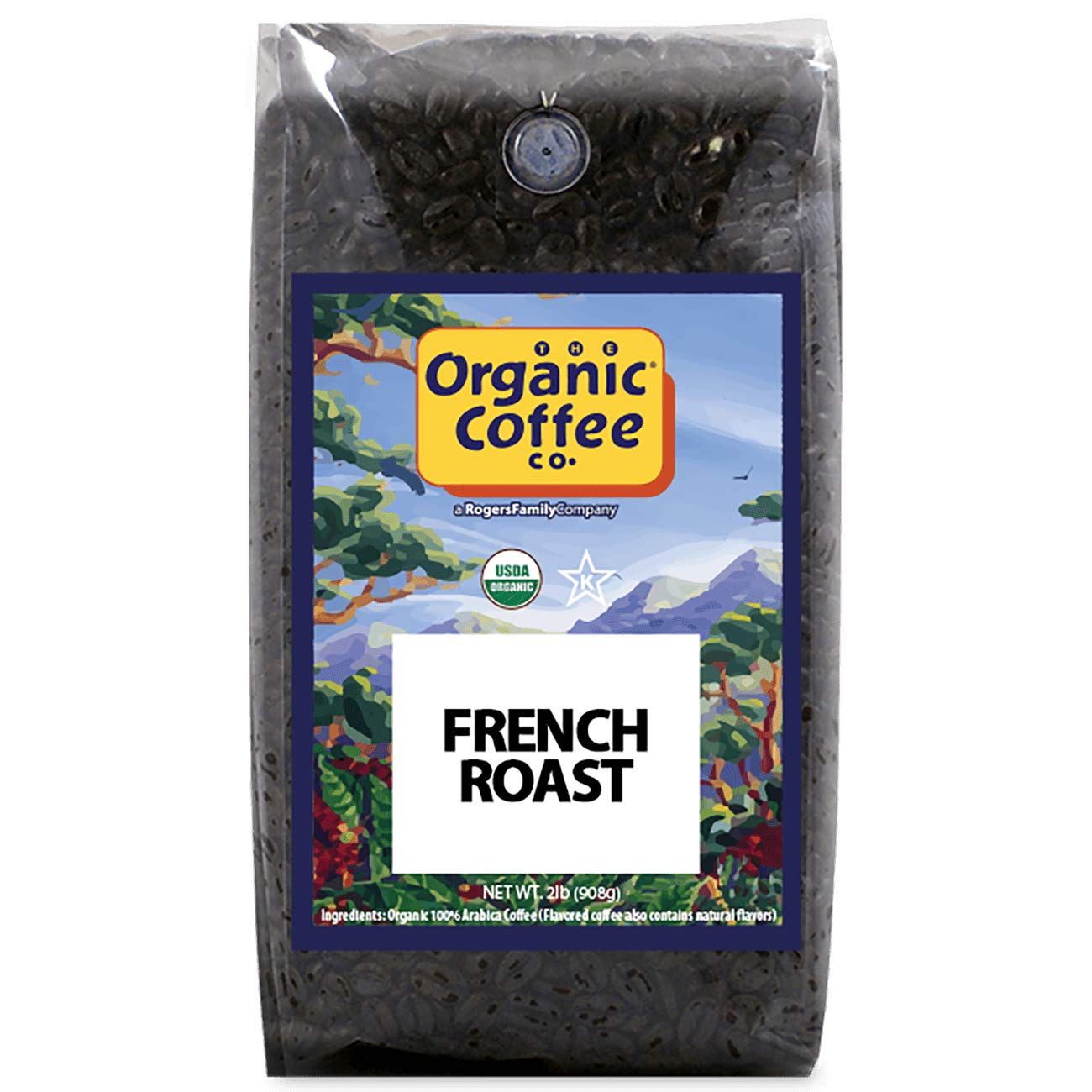 The Organic Coffee Co. French Roast Whole Bean Coffee, 2 lb bag
