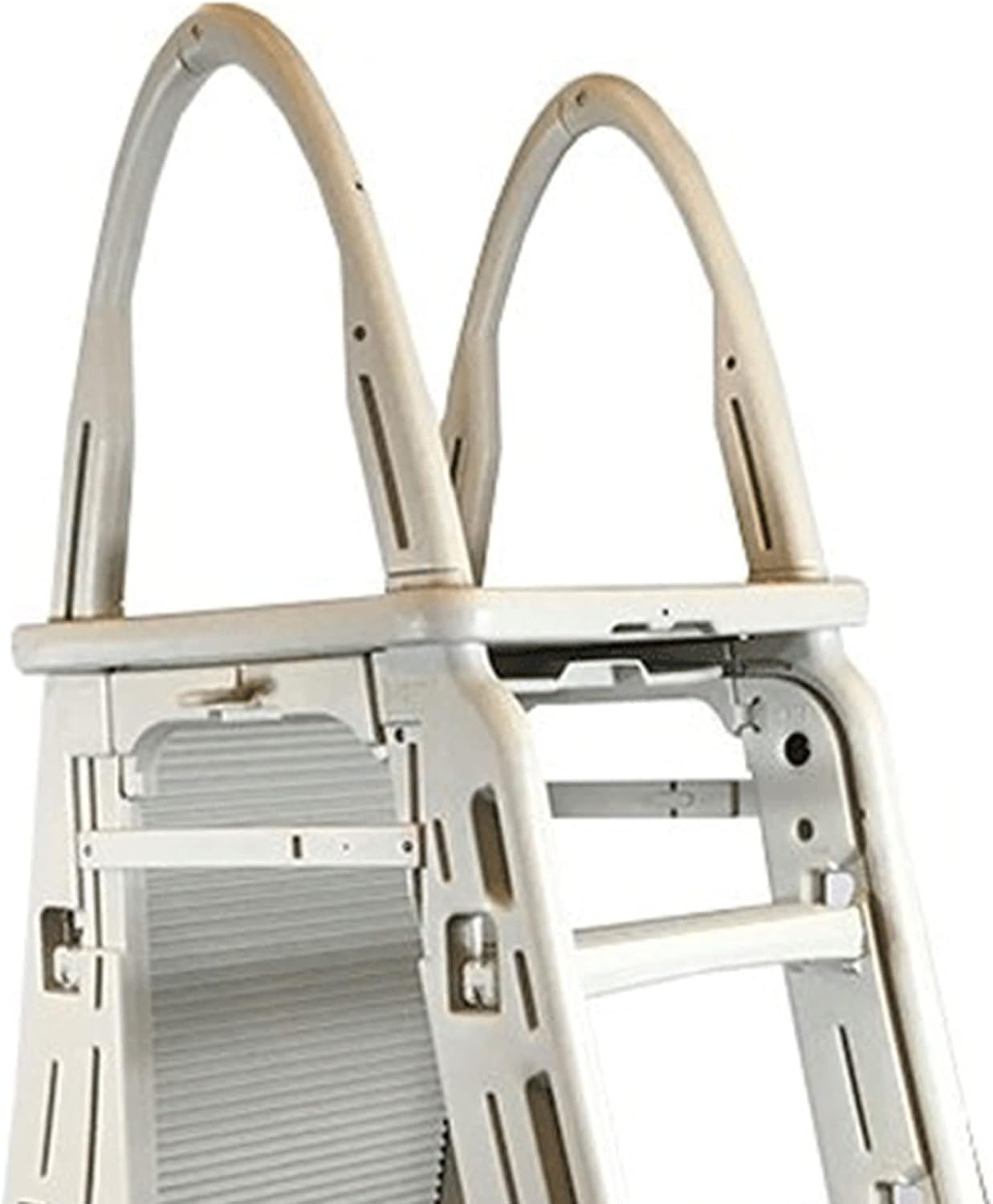 Plastics 7200 Adjustable A-Frame Safety Ladder Steps with Roll-Guard for Above Ground Pools & Hydrotools by Swimline 9" x 24" Ladder Mat