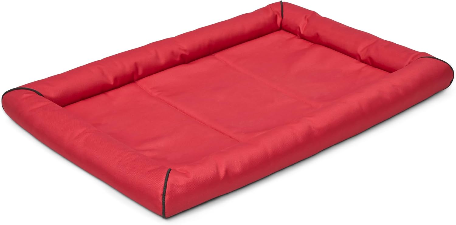 MidWest Homes for Pets Intermediate QuietTime MAXX Ultra-Rugged Dog Bed, Water & Odor Resistant, Bolstered Edge, Non-Slip Bottom, Fits 36-inch Crates, Black