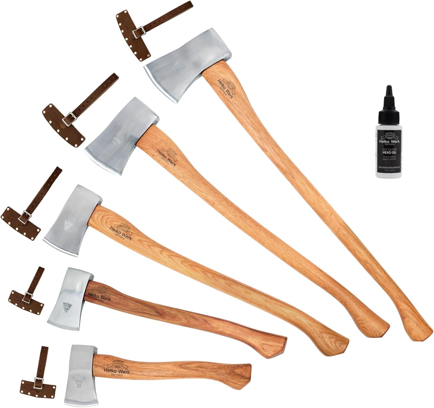 1844 Helko Werk Germany Classic Expedition Felling Axe (10497) | Made in Germany Large Felling Axe for Heavy Duty Felling Trees Cutting Wood and Timber Head 4.5lb, Handle 35 inches