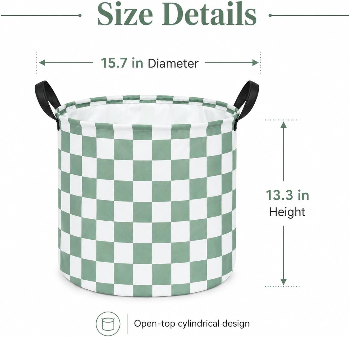 MAIZMZ Kids Hamper Storage Basket Nursery Bins Baby Gift Toy Organizer Box Laundry Basket Large Canvas Collapsible Chest for
